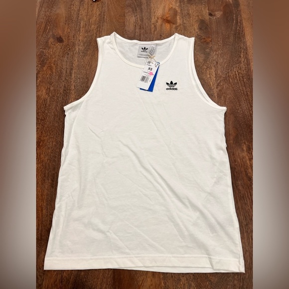 adidas Other - Adidas Original Trefoil White Tank Top Men Size XS NWT